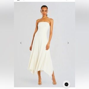 SER.O.YA Ivory Strapless Dress - worn once, like new!